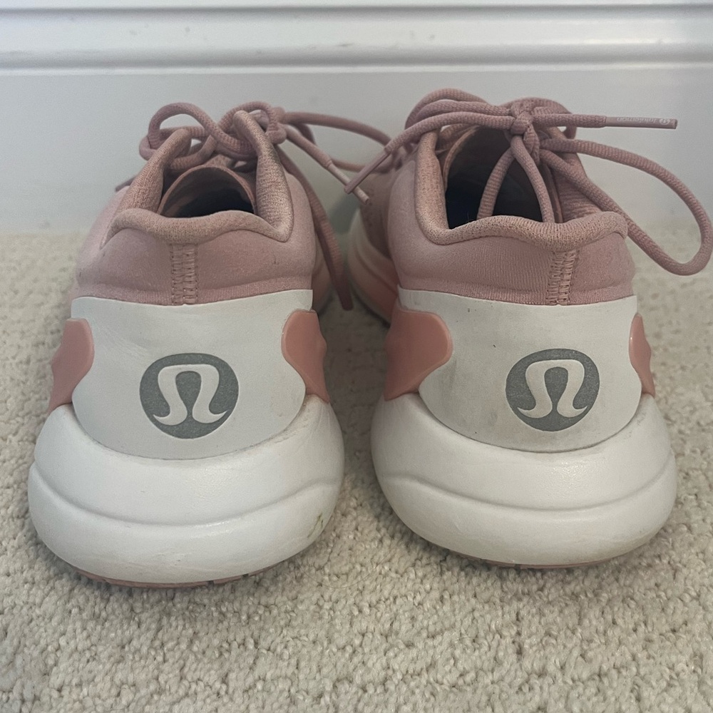 Lululemon Pink and White Athletic Shoes